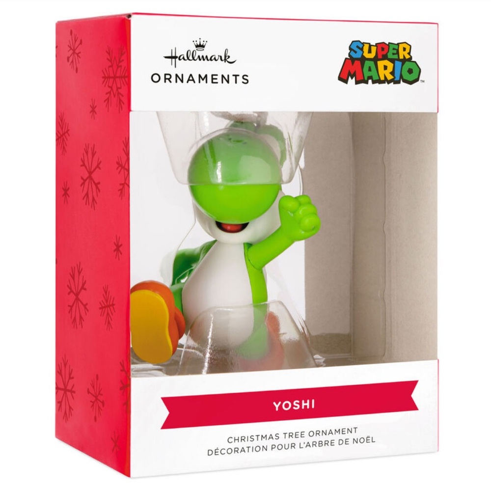 2024 Hallmark Super Mario Brothers Yoshi Resin Christmas Tree Ornament NEW